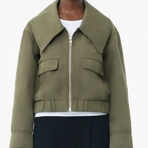 Ganni Khaki Utility Jacket